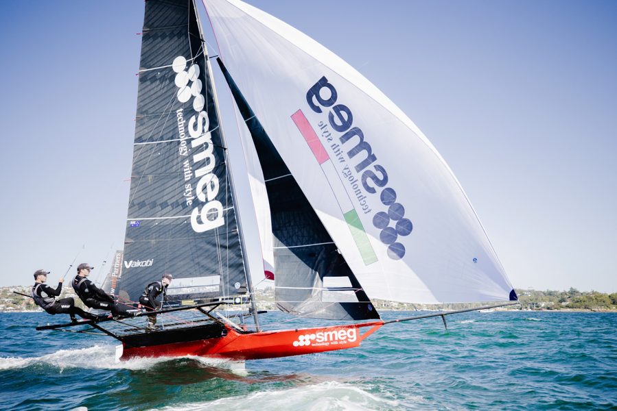 2025 JJ Giltinan 18 Foot Skiff Championship. Race 7. Photo: Suellen Hurling / Live Sail Die for the ASC Skiff League
