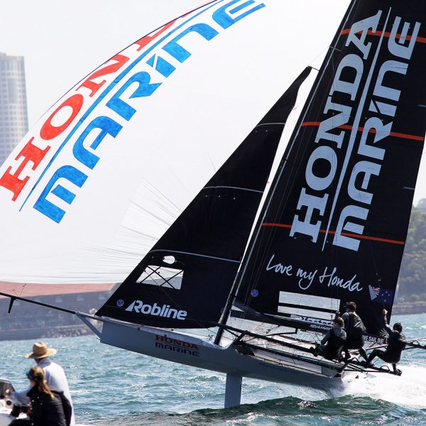 Honda Marine on the way to victory at the 2019 JJs on Sydney Harbour