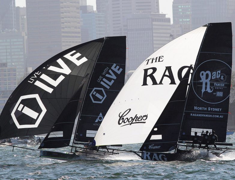 Ilve and Rag & Famish Hotel were mid-fleet in Race 5 (resail)