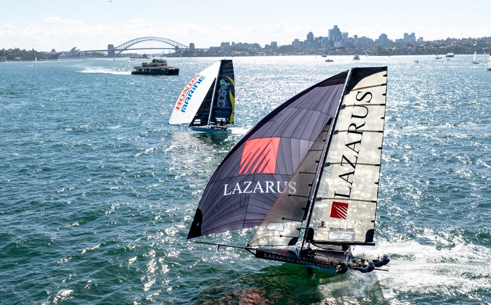 Lazarus and ASCC battle for second place in Race 8 of the championship (SailMedia)